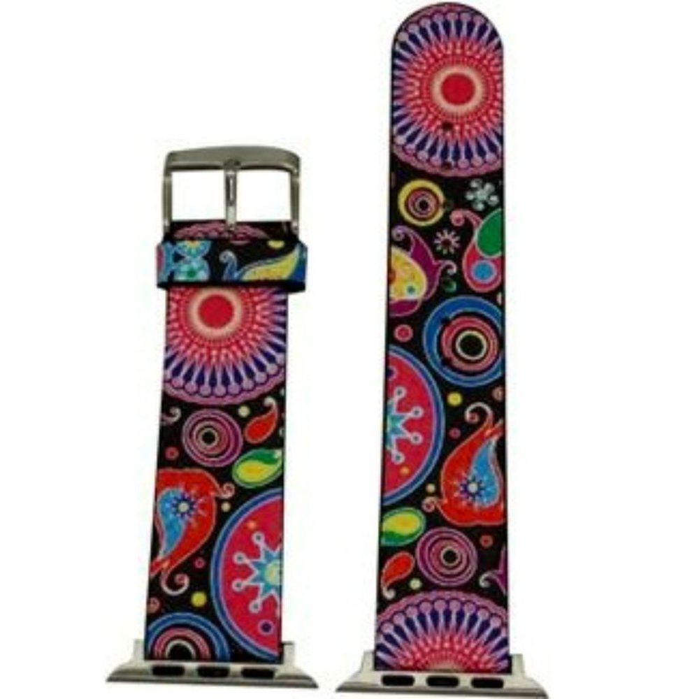 Olivia Pratt Leather Animal Print Apple Watch Band
